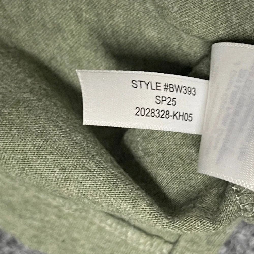 J.Crew Polo Shirt Mens Large Olive Green Oarsman Sueded Jersey Cotton Slim Fit